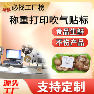 尚立生鲜称重打印贴标机 智能化在线检重与贴标解决方案助力水果蔬菜行业高效流通